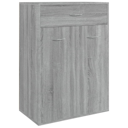 Shoe Cabinet Sonoma Reclaimed Wood 3 Compartments Rectangular