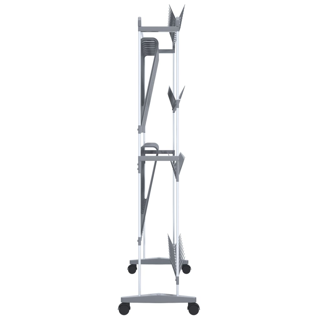 Shoe Rack Aluminum  Rollable Shoe Rack