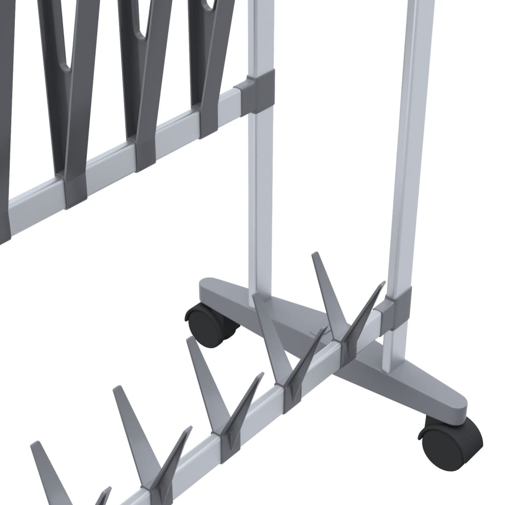 Shoe Rack Aluminum  Rollable Shoe Rack