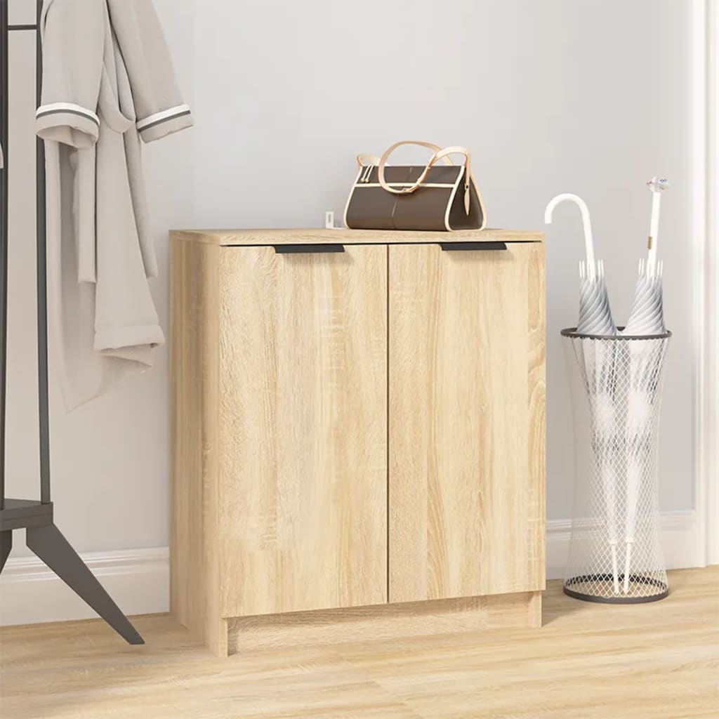 Shoe Cabinet Old Pine Tall 2 Compartments