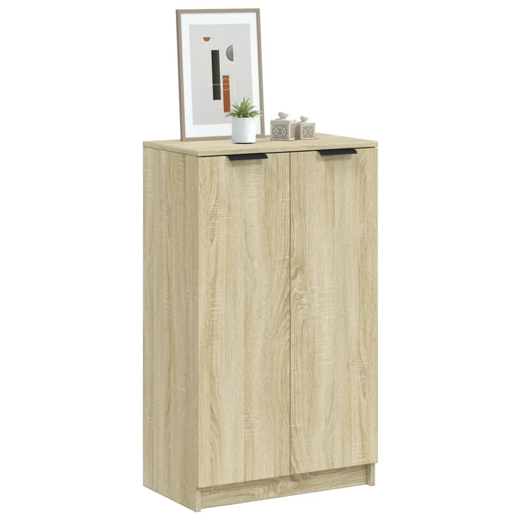 Shoe Cabinet Old Pine Tall 2 Compartments