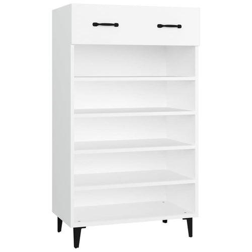 Shoe Cabinet Old Pine Tall 6 Compartments