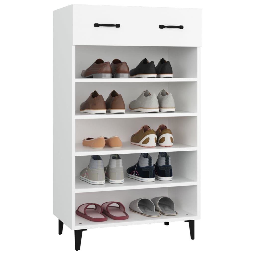 Shoe Cabinet Old Pine Tall 6 Compartments