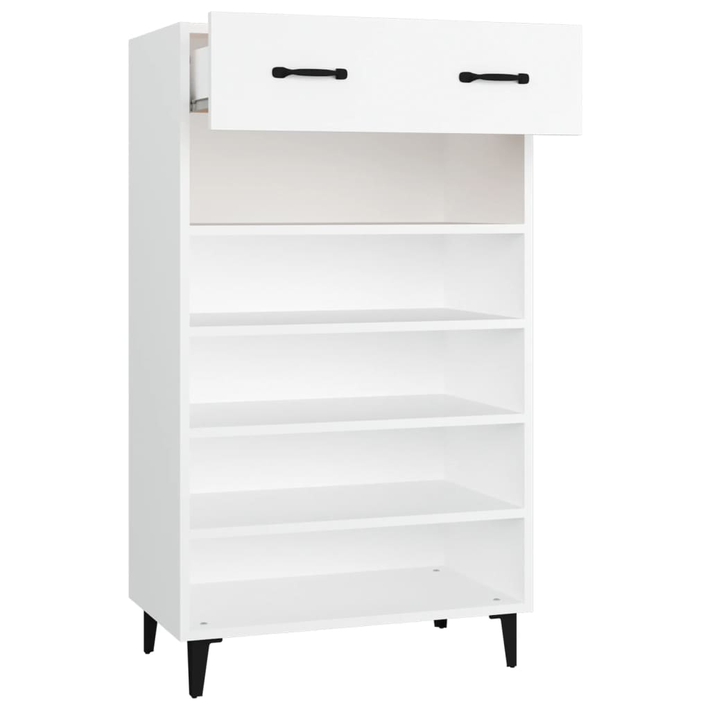 Shoe Cabinet Old Pine Tall 6 Compartments