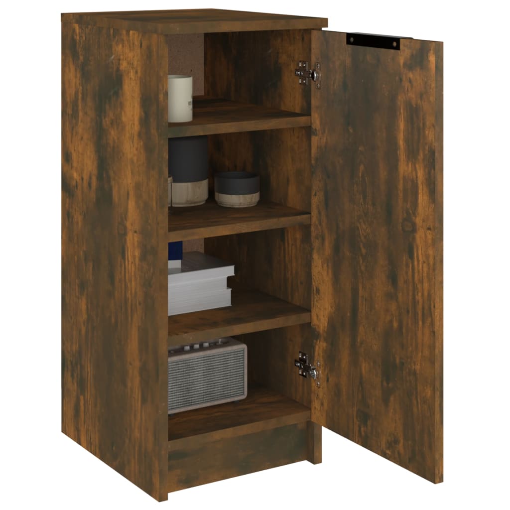 Arc Shoe Cabinet Smoked Oak Medium 4 Drawers