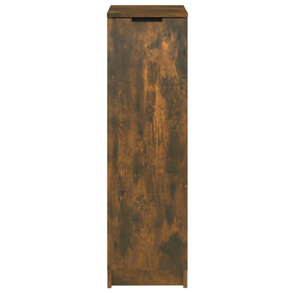 Arc Shoe Cabinet Smoked Oak Medium 7 Drawers