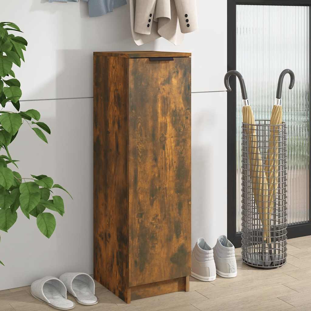 Arc Shoe Cabinet Smoked Oak Medium 7 Drawers