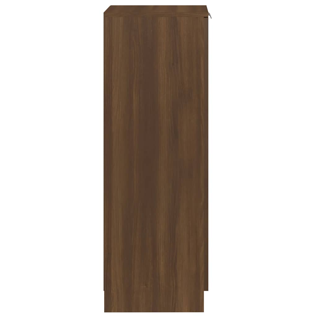 Arc Shoe Cabinet Smoked Oak Medium 7 Drawers