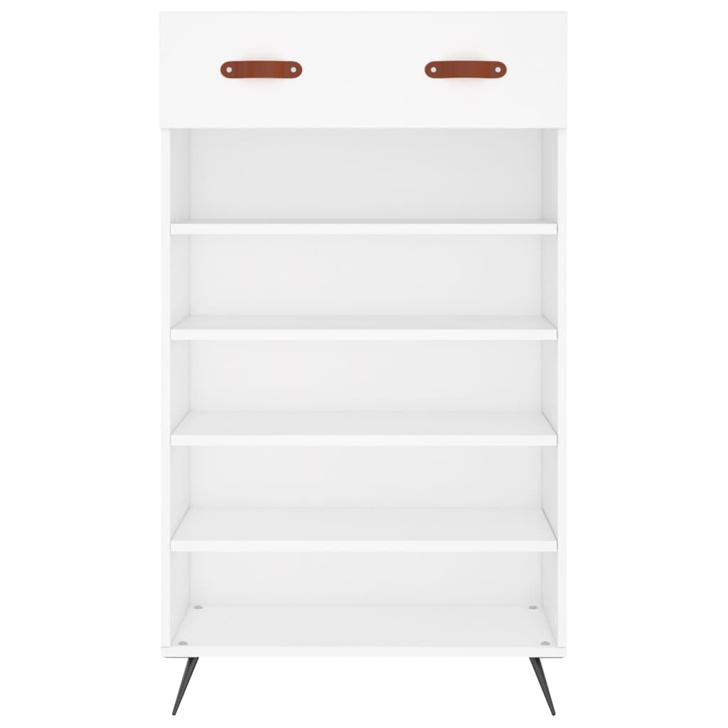 Luxo Shoe Cabinet Solid Oak 6 Compartments Tall & Metal Feet