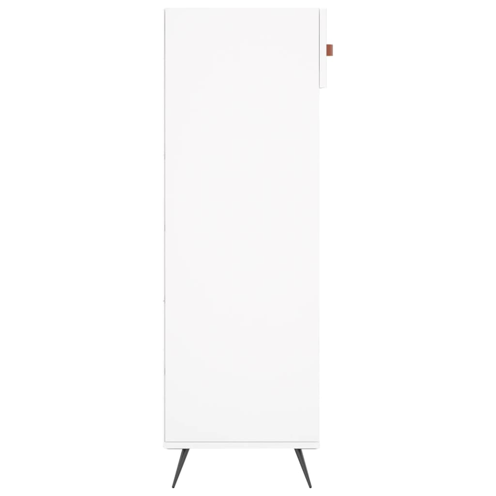Luxo Shoe Cabinet Solid Oak 6 Compartments Tall & Metal Feet