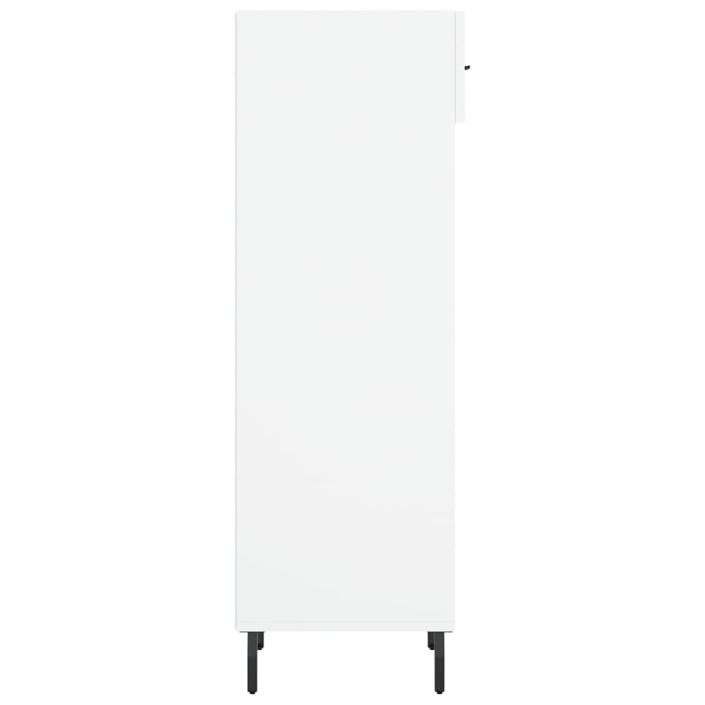 Luxo Shoe Cabinet Solid Oak 5 Compartments Tall & Skinny & Metal Feet