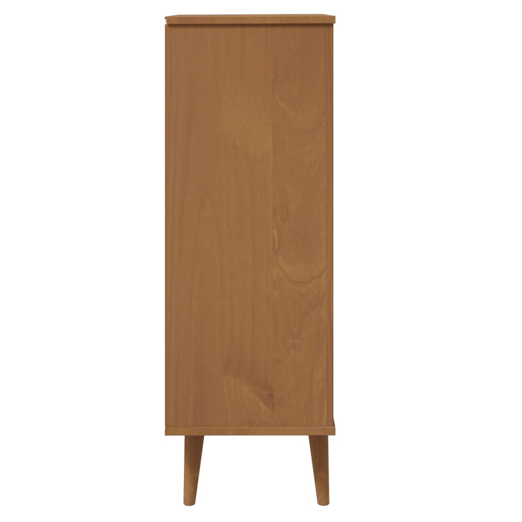 Shoe Cabinet Solid Pine Rectangular 3 Drawers