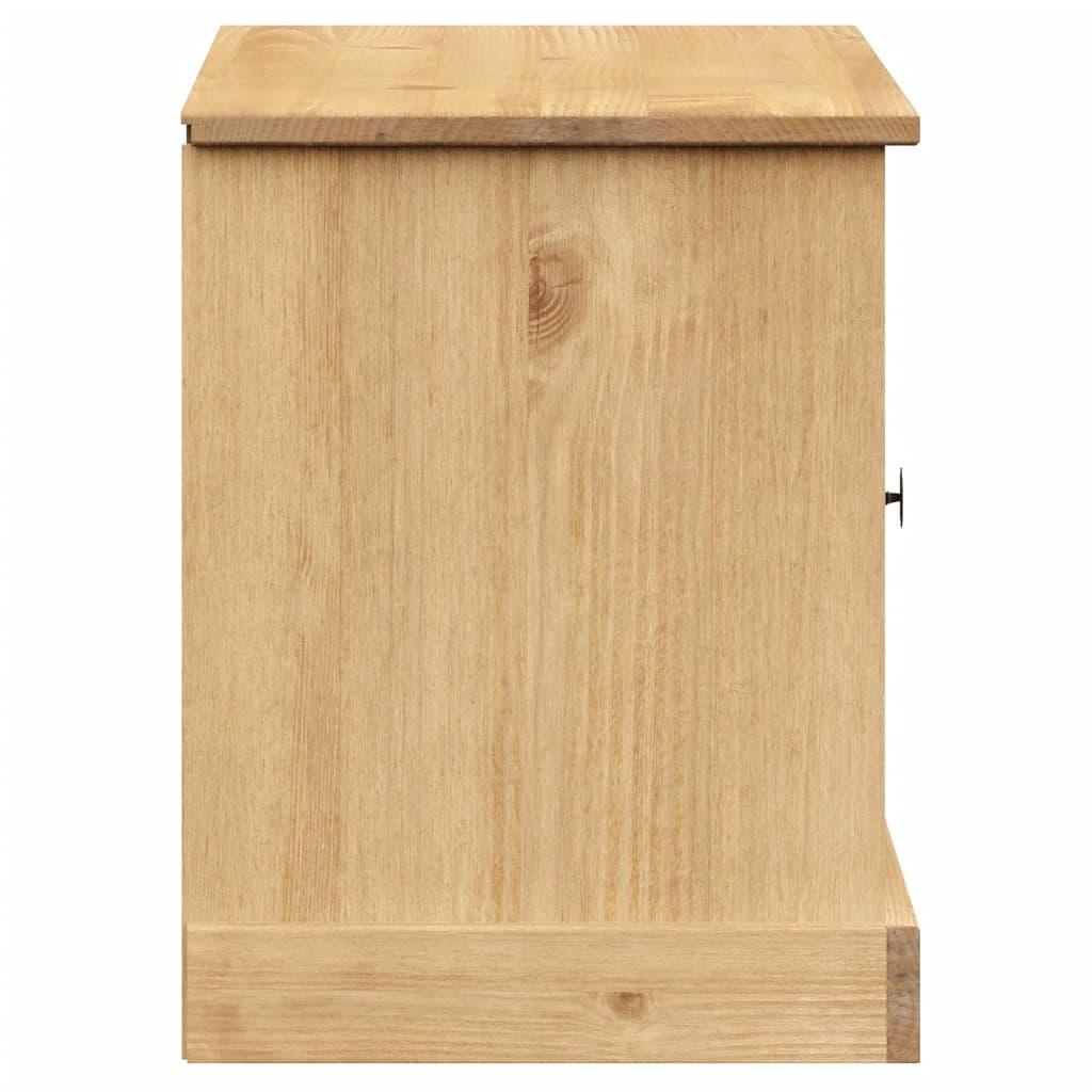 Shoe Bench Honey Pine 6 Compartments Wide & Deep