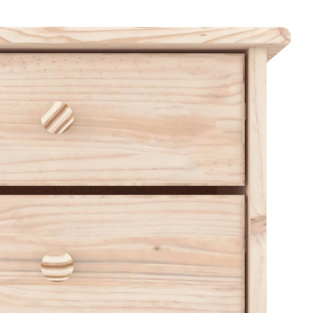 Shoe Cabinet Natural, Solid Pine 3 Compartments Rectangular