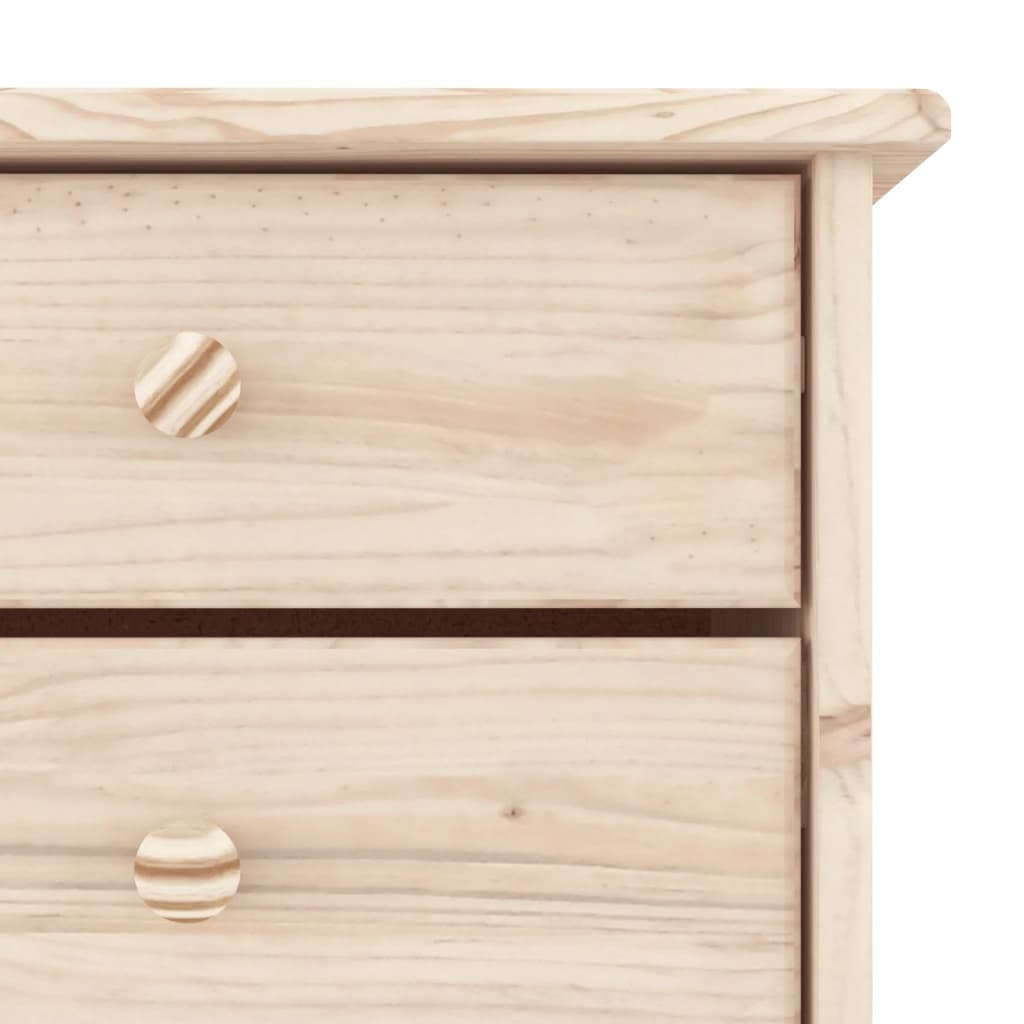 Shoe Cabinet Natural, Solid Pine 4 Compartments Rectangular