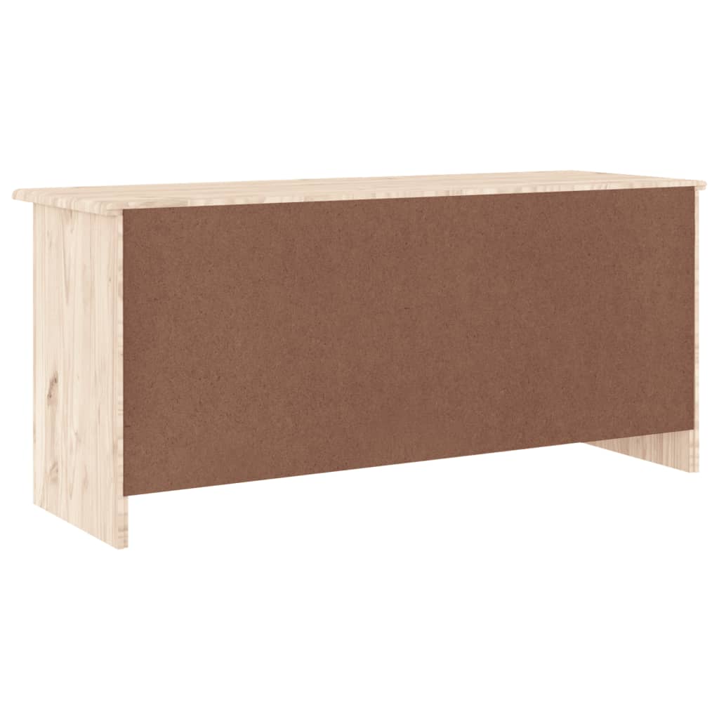 Shoe Bench Natural, Solid Pine 6 Compartments Wide & Deep