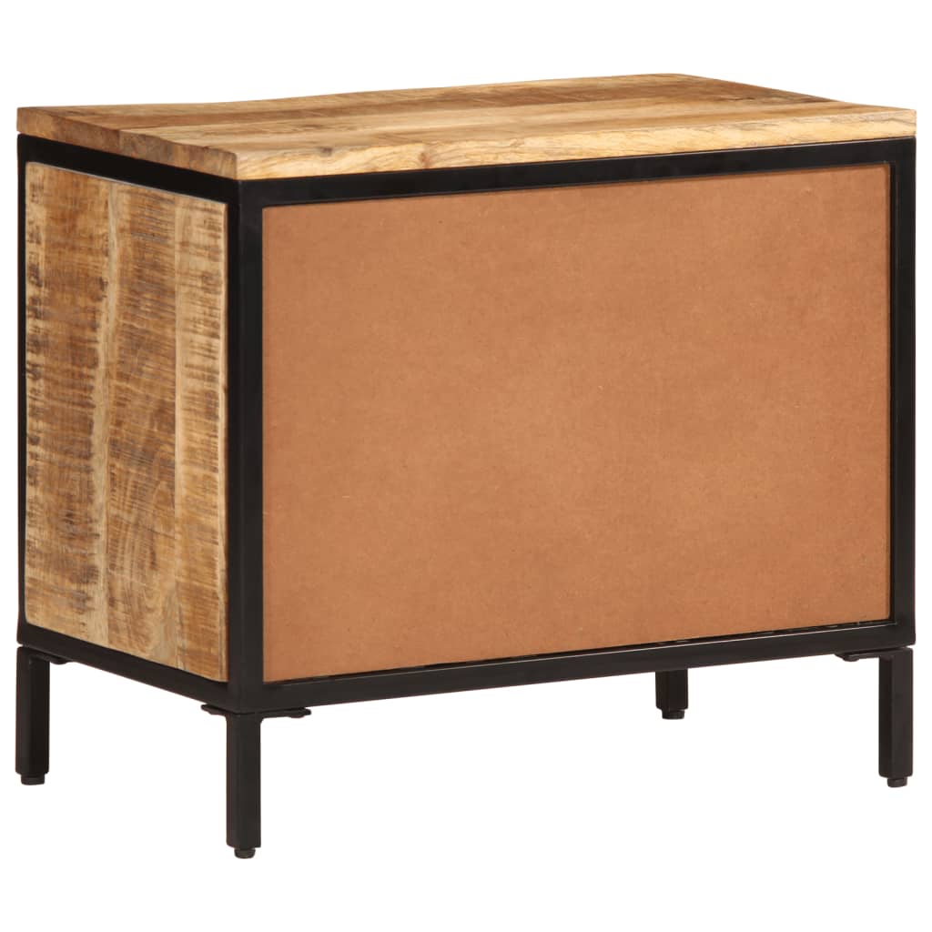 Shoe Cabinet Natural Oak & Metal 1 Compartment Small