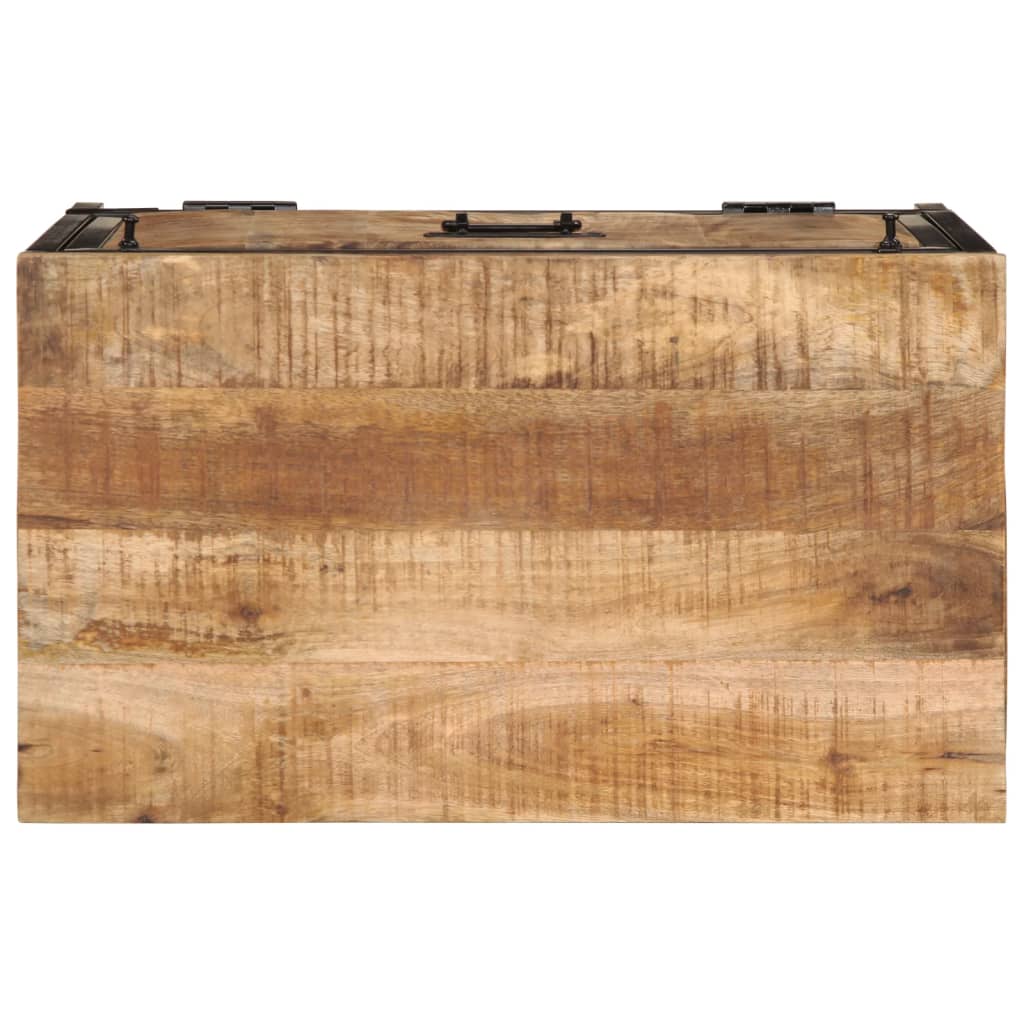 Shoe Cabinet Natural Oak & Metal 1 Compartment Small