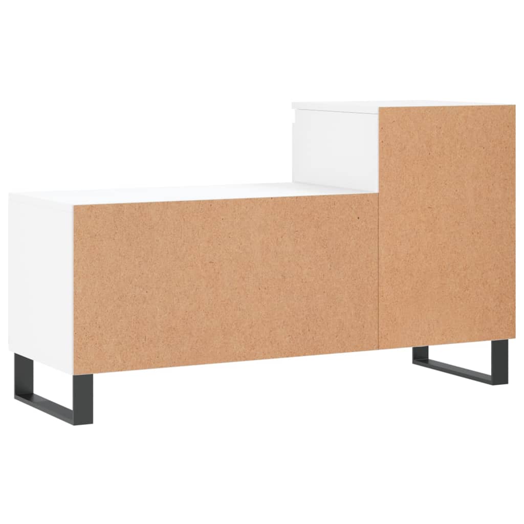 Luxo Shoe Cabinet Solid Oak 7 Compartments Rectangular & Metal Feet