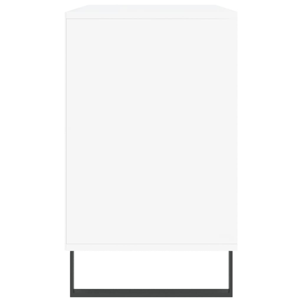 Shoe Cabinet High Gloss Reclaimed Wood 5 Compartments