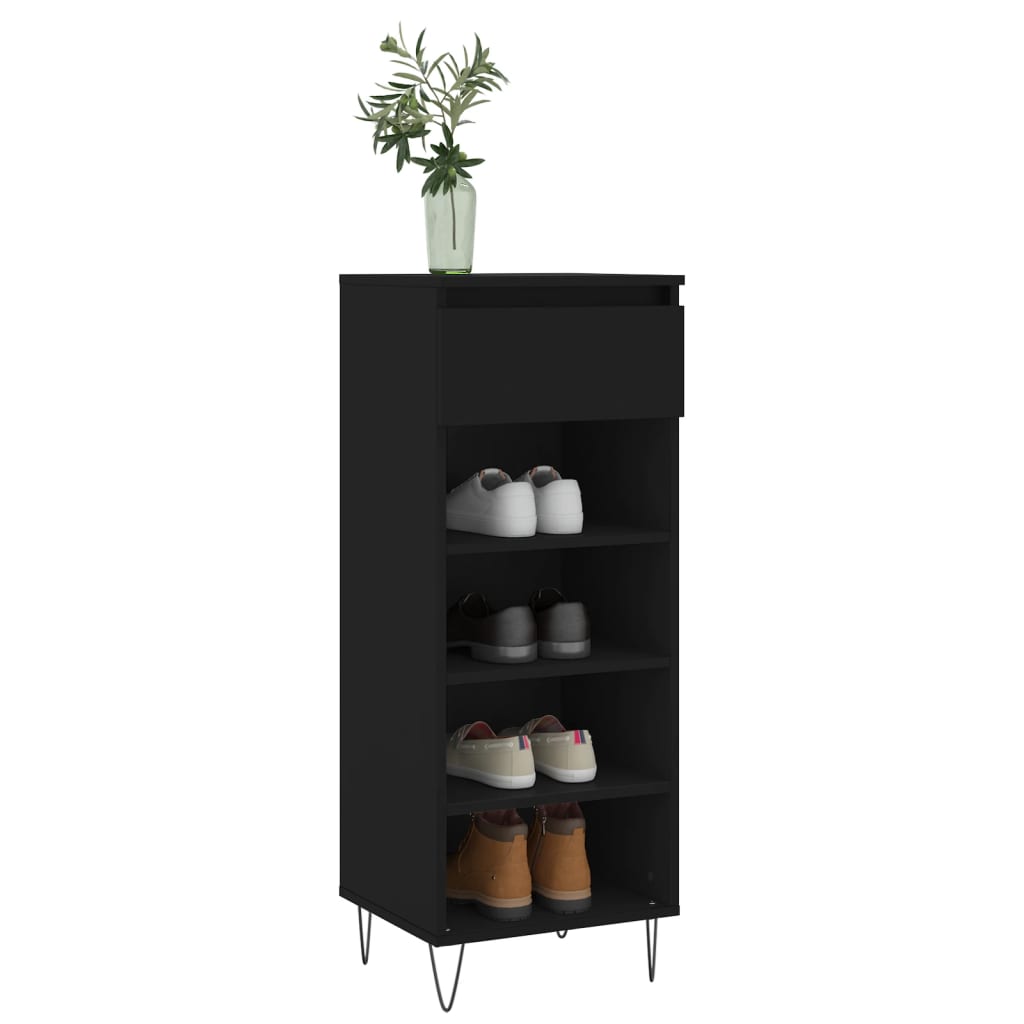 Freya Shoe Cabinet Reclaimed Wood 5 Compartments Medium