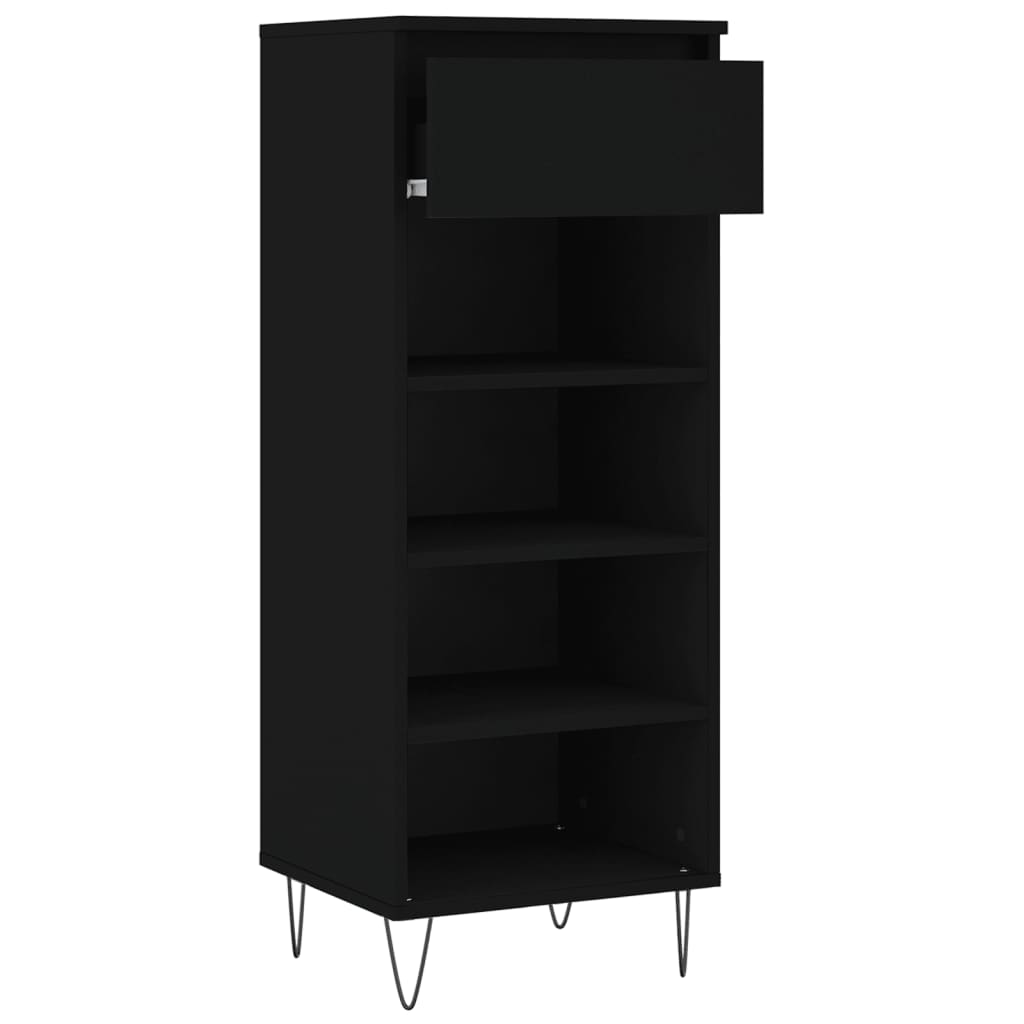 Freya Shoe Cabinet Reclaimed Wood 5 Compartments Medium