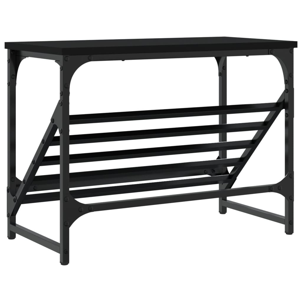 Freya Shoe Rack Reclaimed Wood Wide & Long 1 Compartments