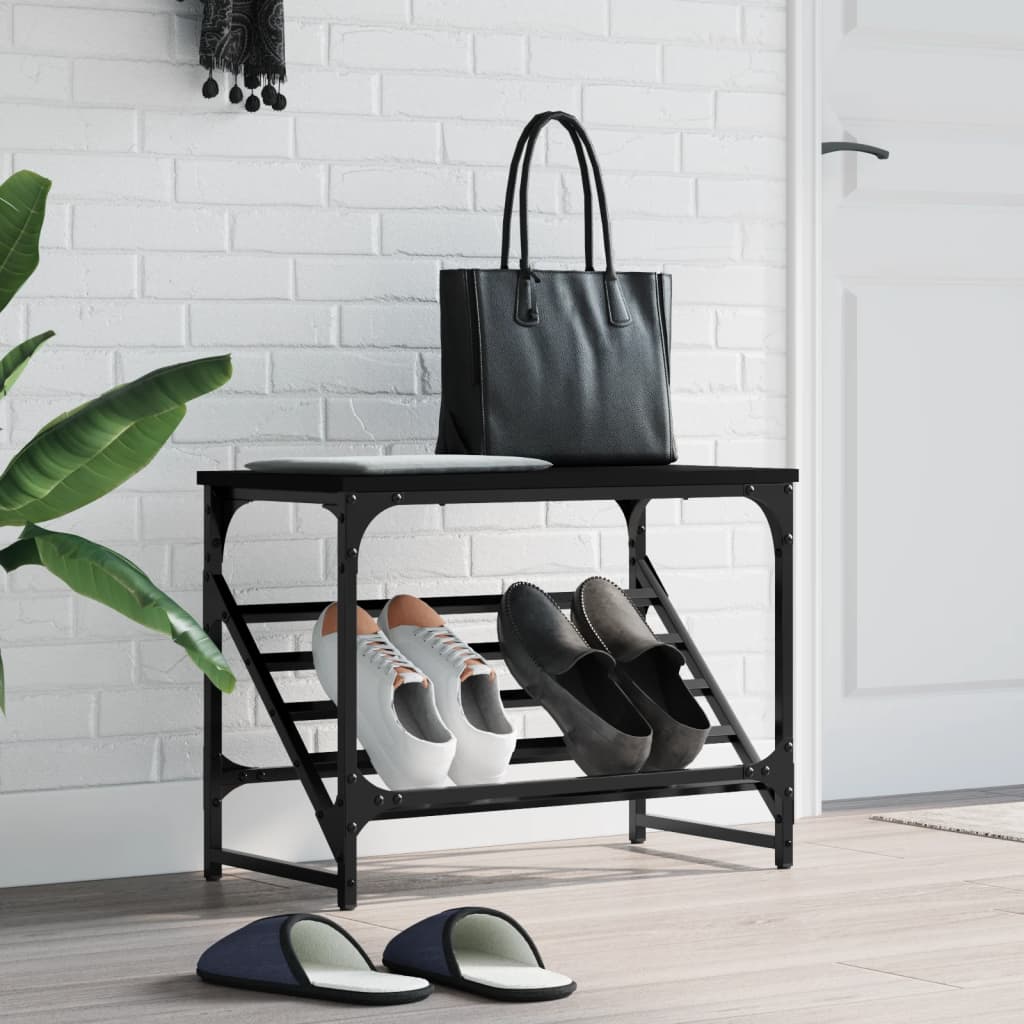 Freya Shoe Rack Reclaimed Wood Wide & Long 1 Compartments