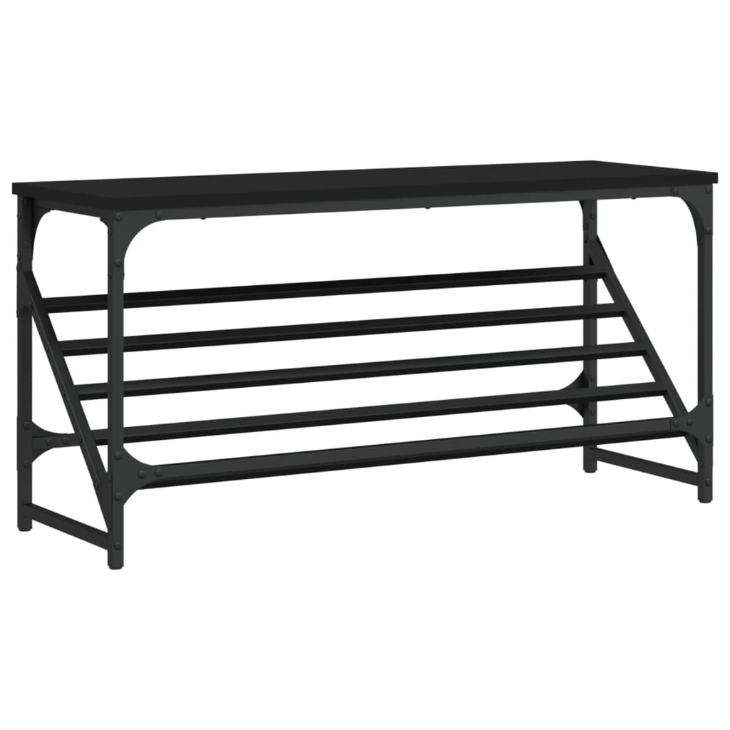 Freya Shoe Rack Reclaimed Wood Wide & Long 1 Compartments