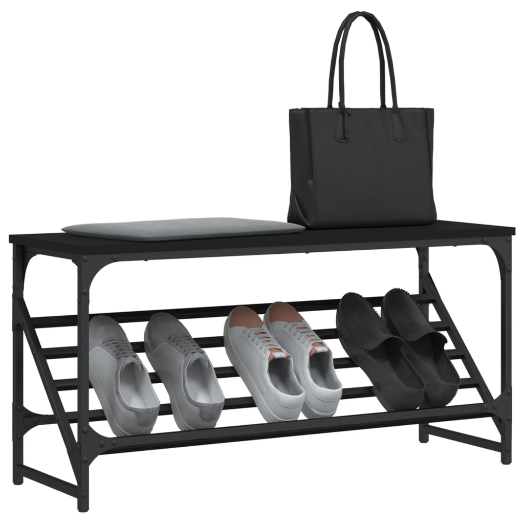 Freya Shoe Rack Reclaimed Wood Wide & Long 1 Compartments