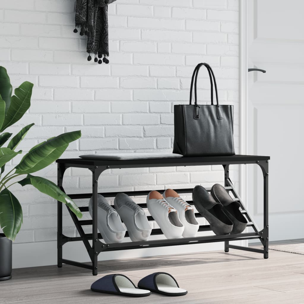 Freya Shoe Rack Reclaimed Wood Wide & Long 1 Compartments