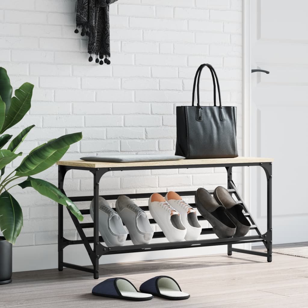 Freya Shoe Rack Reclaimed Wood Wide & Long 1 Compartments