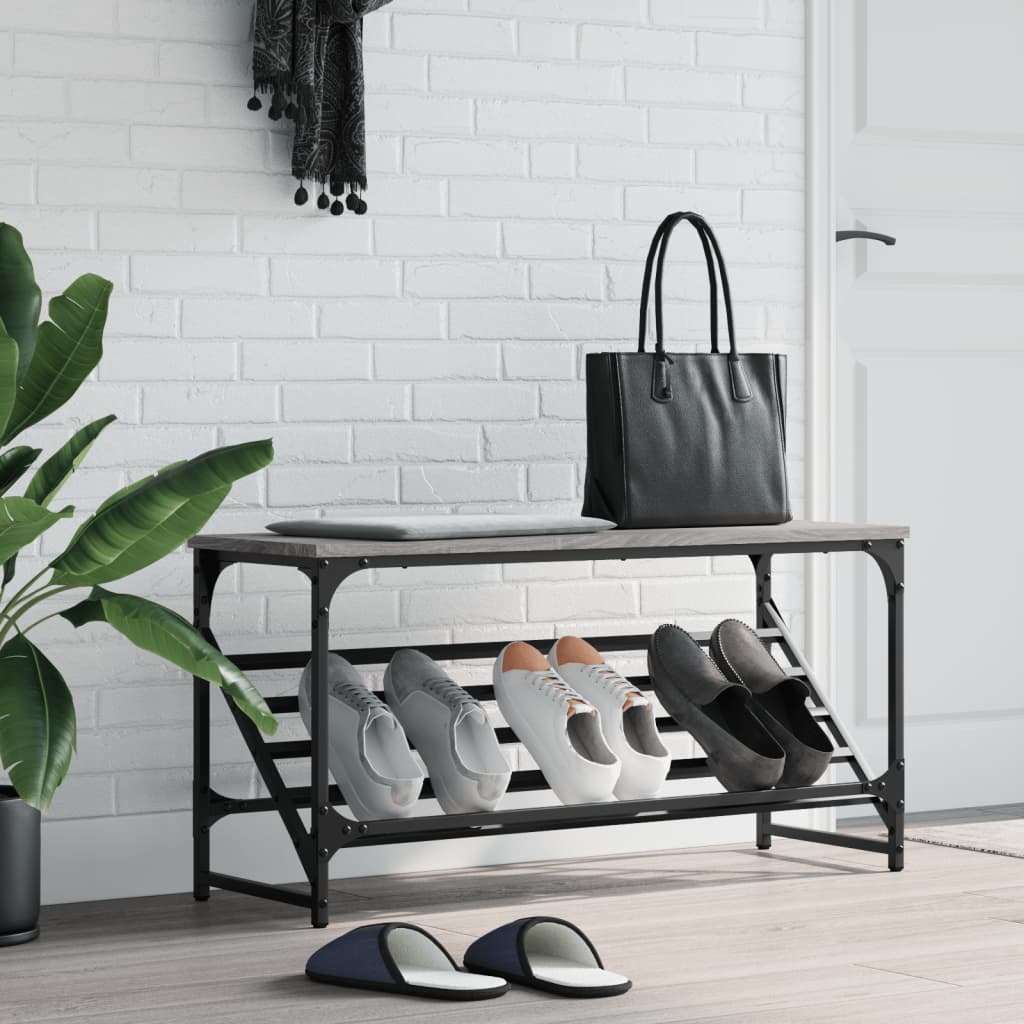 Freya Shoe Rack Reclaimed Wood Wide & Long 1 Compartments