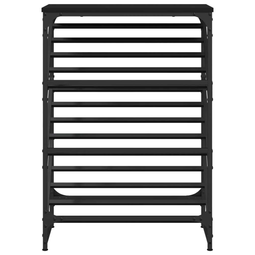Freya Shoe Rack Reclaimed Wood Tall & Skinny 3 Compartments