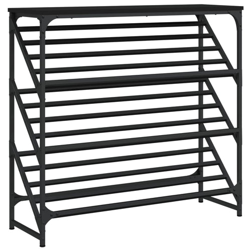 Freya Shoe Rack Reclaimed Wood Rectangular 3 Compartments