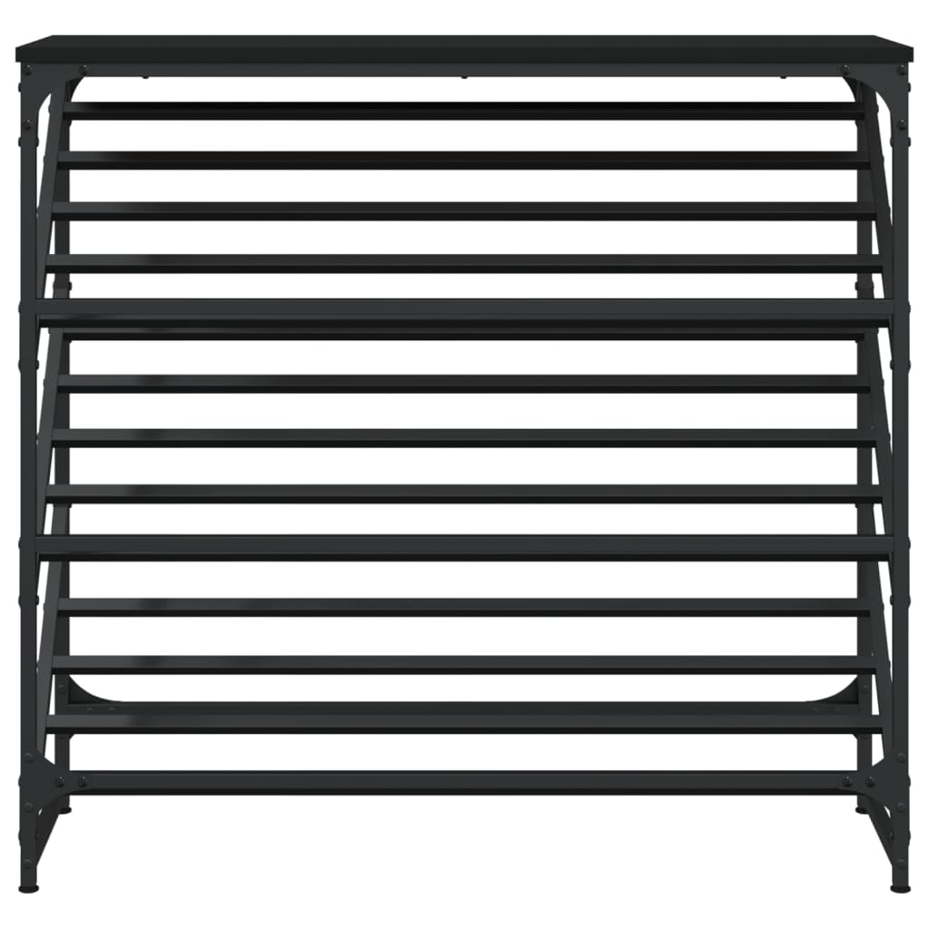 Freya Shoe Rack Reclaimed Wood Rectangular 3 Compartments