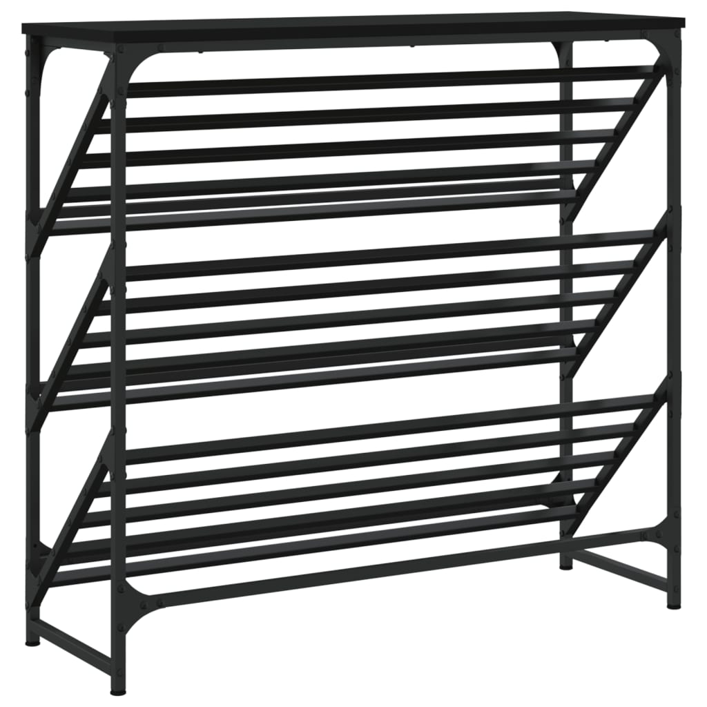 Freya Shoe Rack Reclaimed Wood Rectangular 3 Compartments