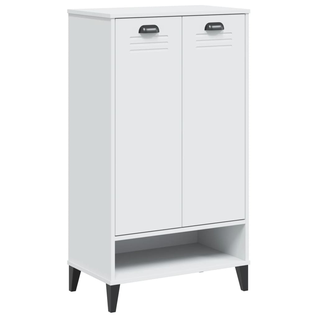 Shoe Cabinet Oak 2 Compartments Rectangular
