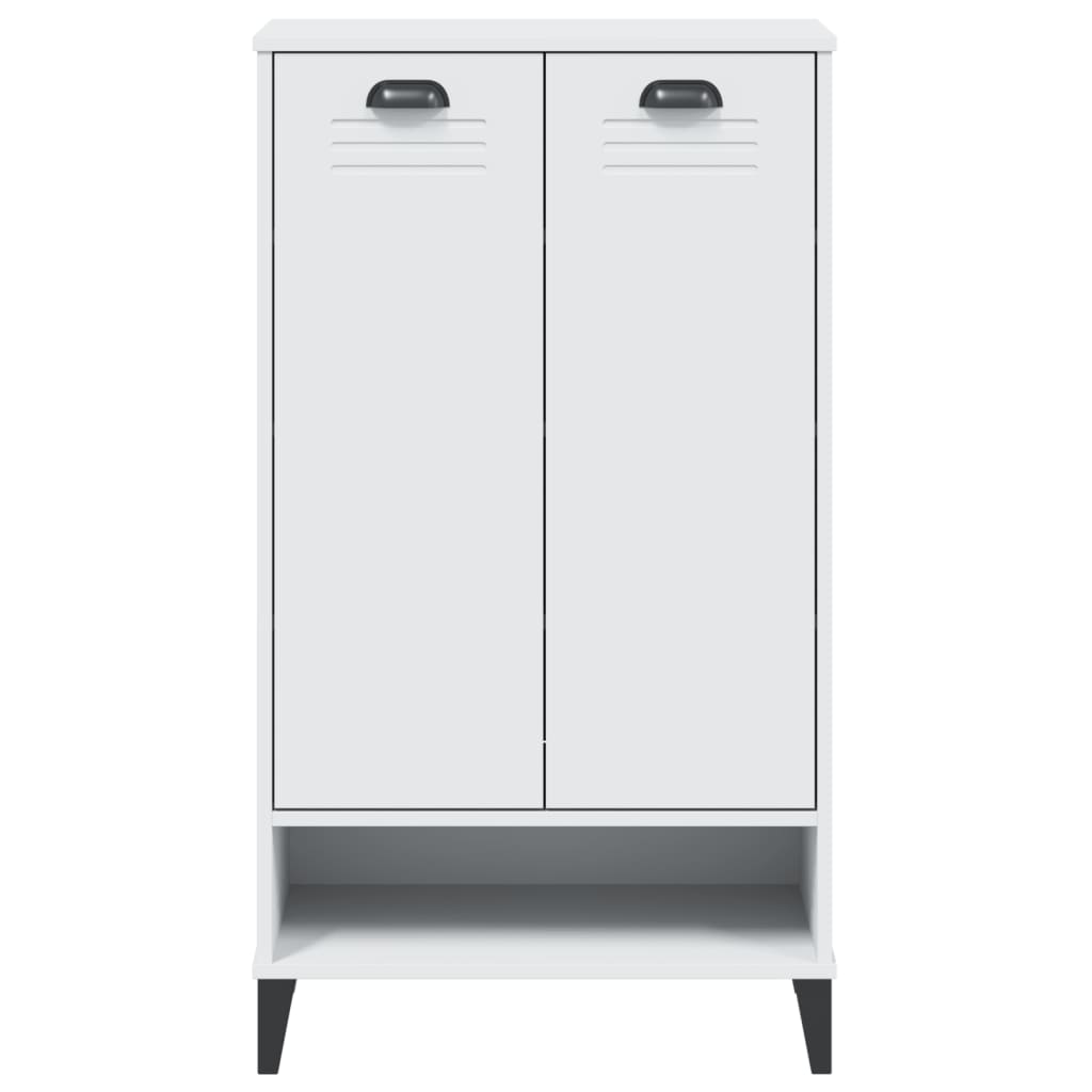 Shoe Cabinet Oak 2 Compartments Rectangular