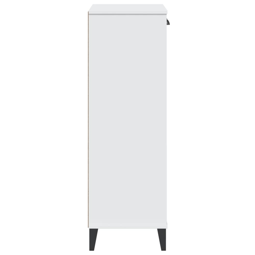 Shoe Cabinet Oak 2 Compartments Rectangular