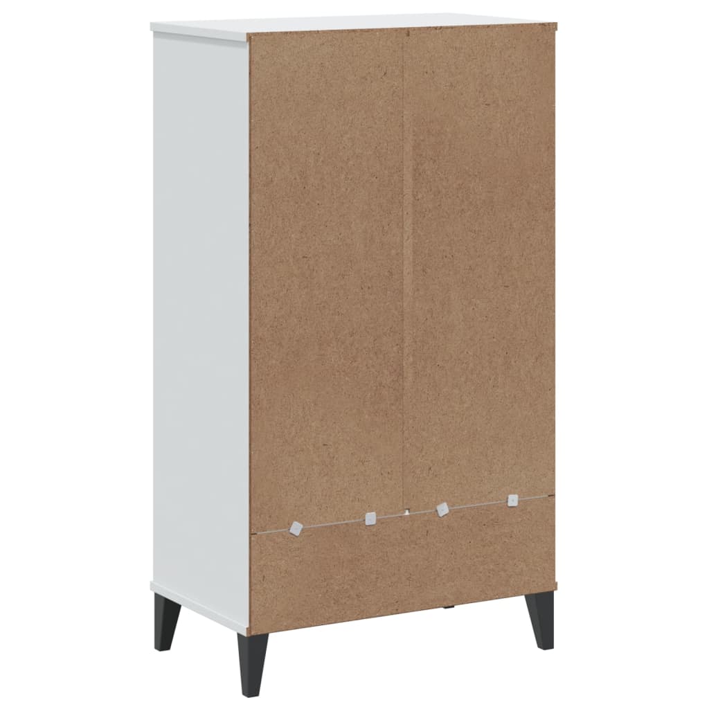 Shoe Cabinet Oak 2 Compartments Rectangular