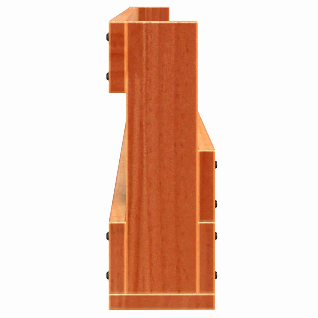 Set of 2 2 Pair Modern 23" Wall Mounted Pine Shoe Cabinet