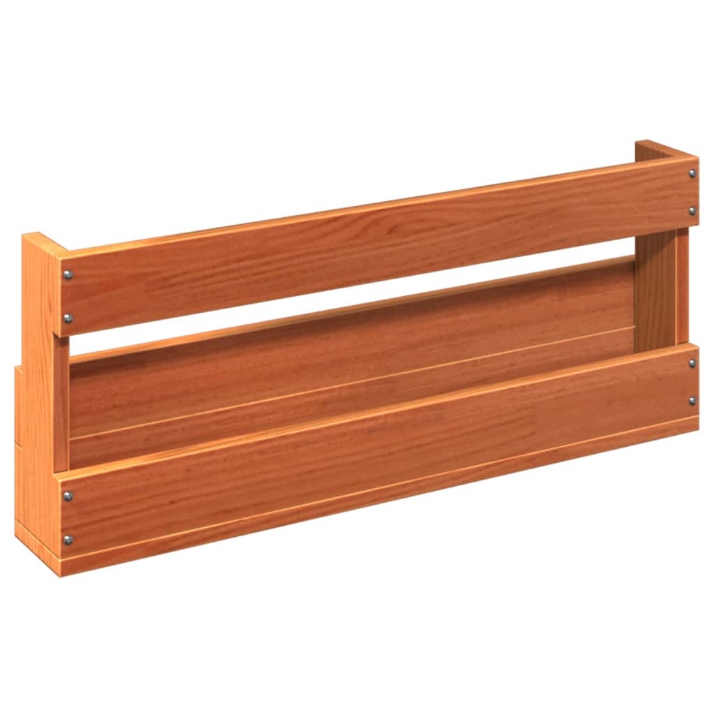 Set of 2 2 Pair Modern 23" Wall Mounted Pine Shoe Cabinet