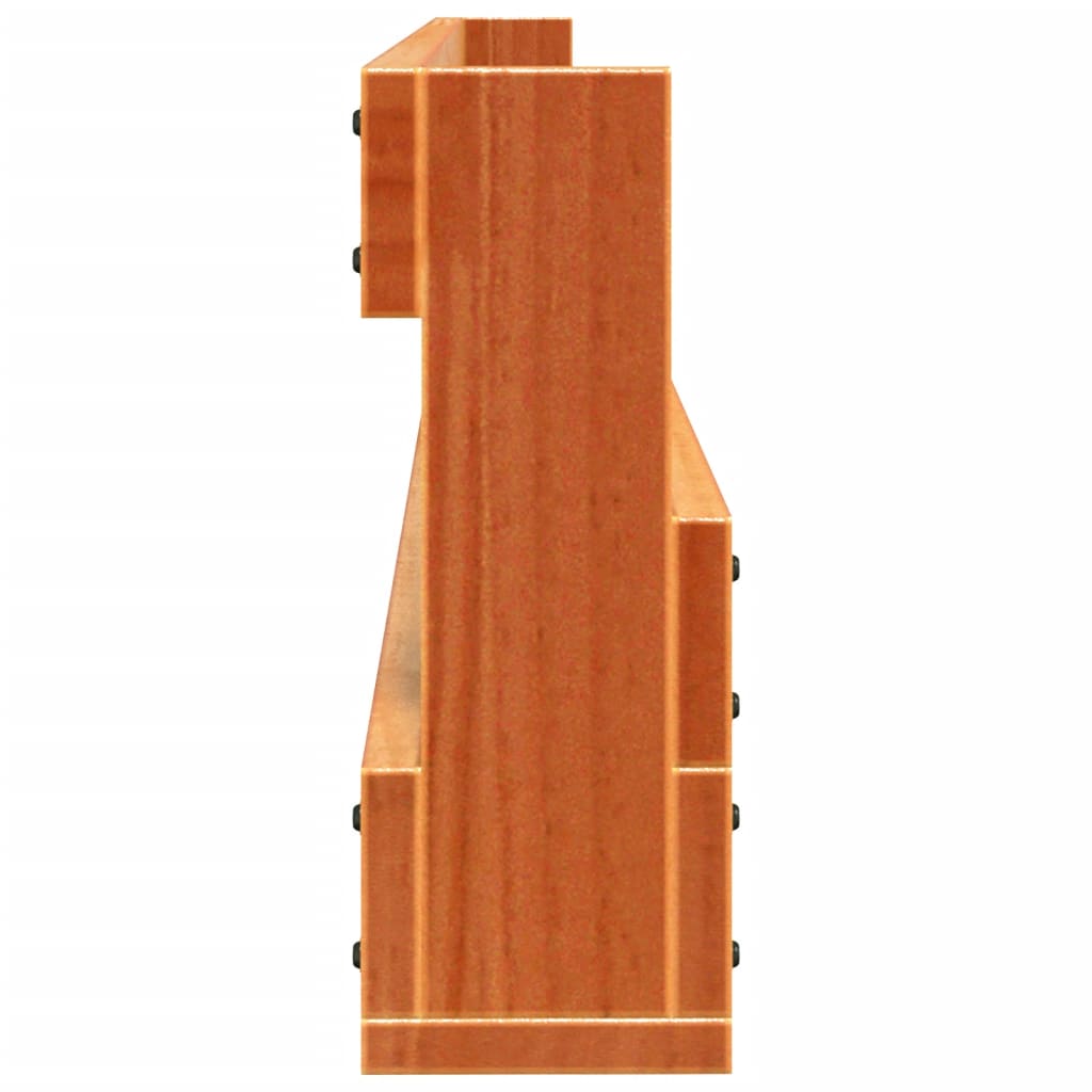 Set of 2 2 Pair Modern 23" Wall Mounted Pine Shoe Cabinet
