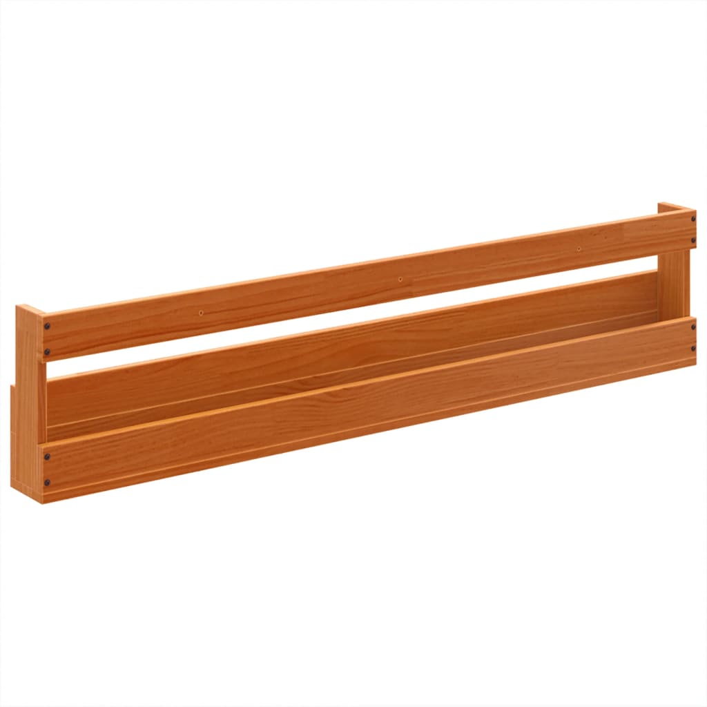 Set of 2 2 Pair Modern 23" Wall Mounted Pine Shoe Cabinet