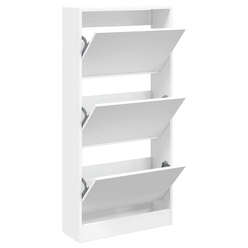 Tone Shoe Cabinet Solid Oak 2 Drop-Down Drawers Medium