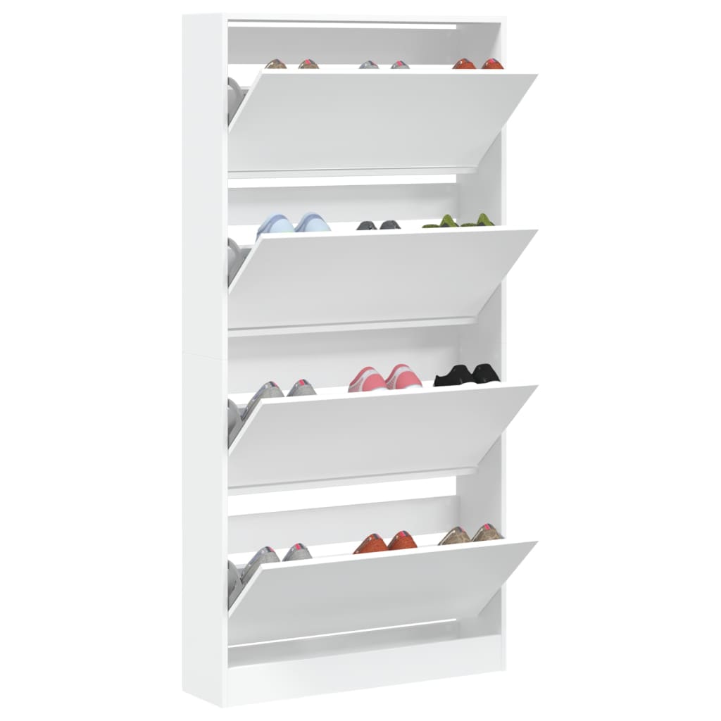 Shoe Cabinet Natural Solid Pine Tall 3 Drawers