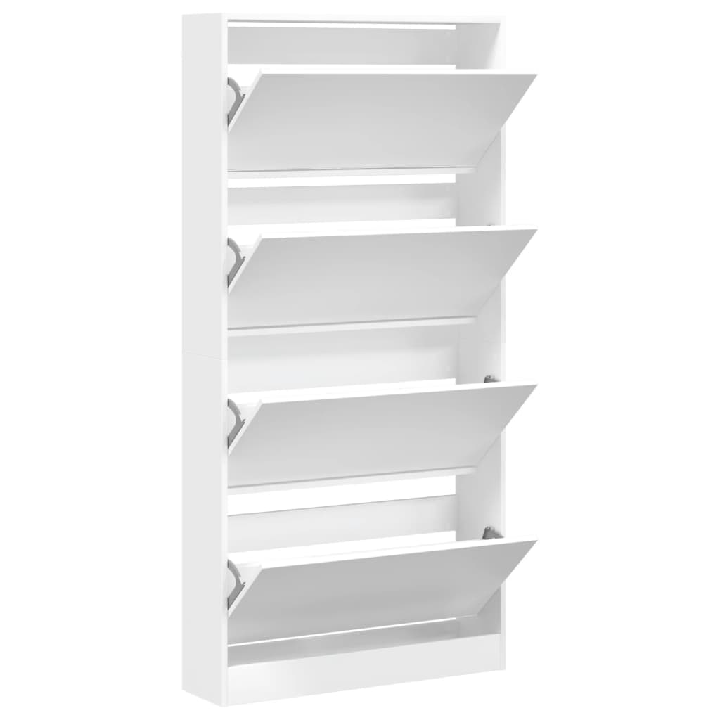 Shoe Cabinet Natural Solid Pine Tall 3 Drawers
