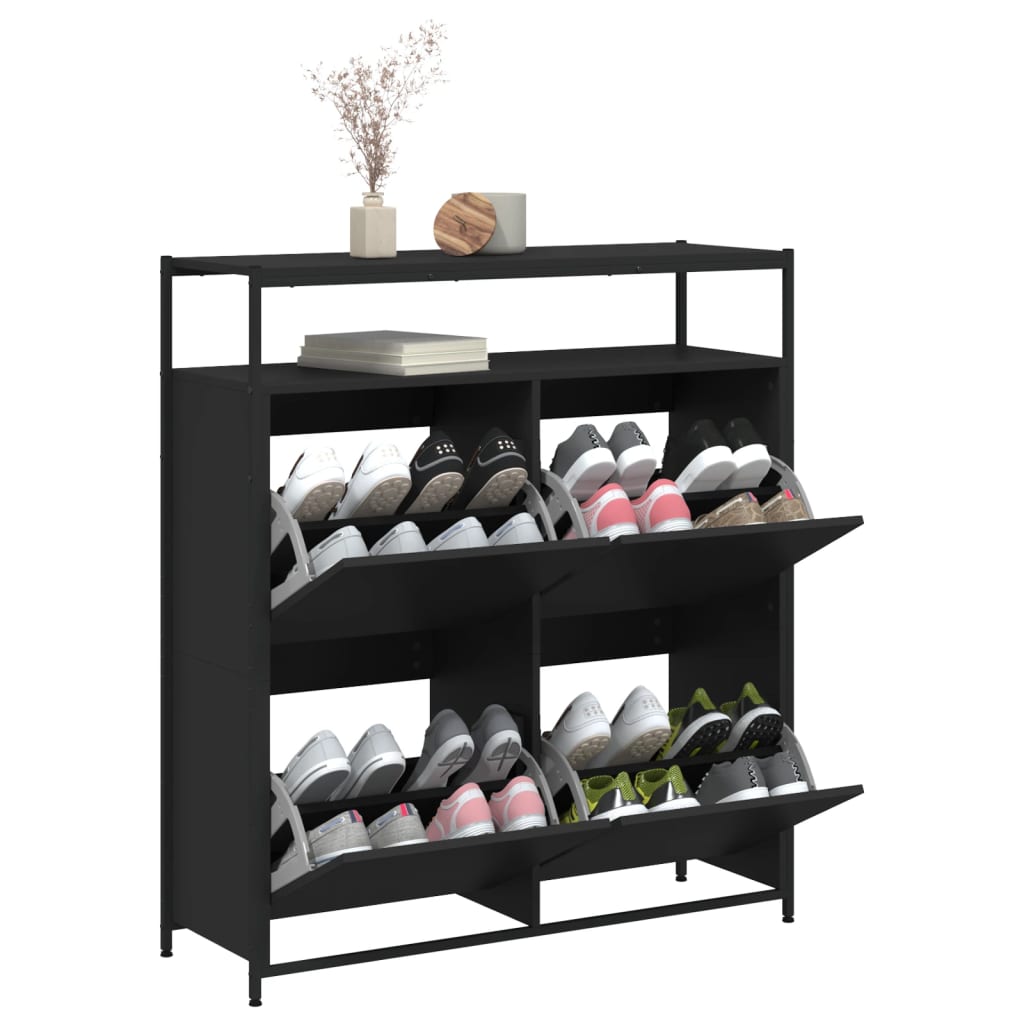 Shoe Cabinet Natural Solid Pine Medium 2 Drawers