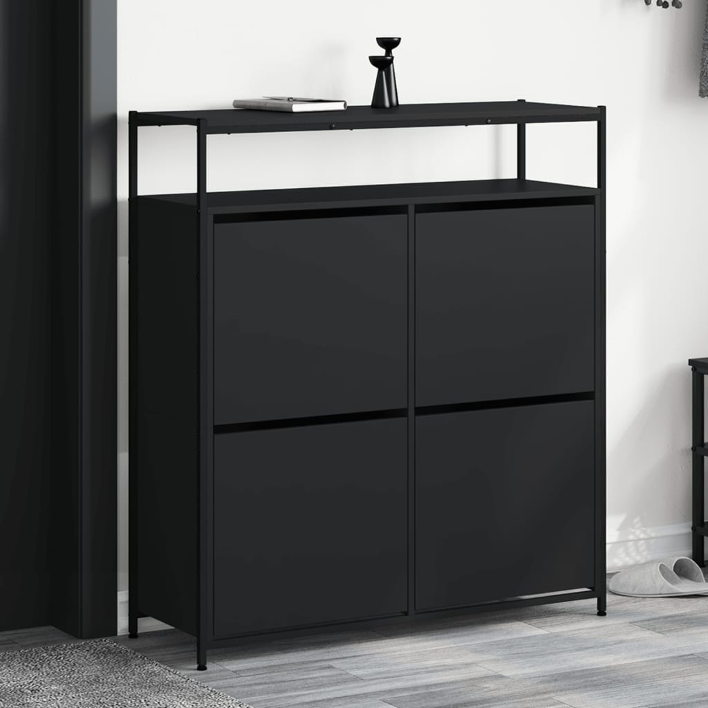 Shoe Cabinet Natural Solid Pine Medium 2 Drawers